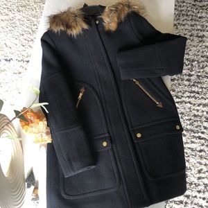 🌿J. Crew Stadium Cloth Coat